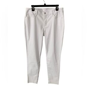 Like New! The Limited Mid Rise Skinny Ankle Jeans with Released Raw Hem